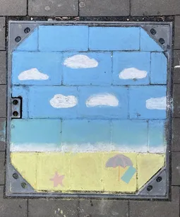 Kreidezeichnung nach David Zinn - 5B