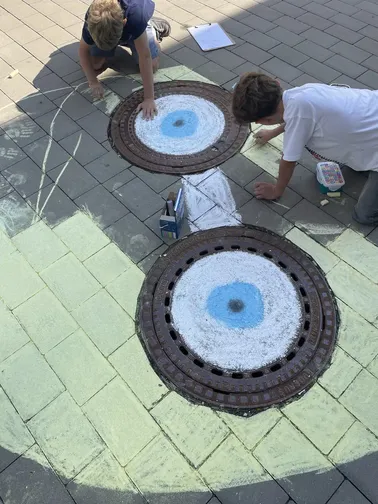 Kreidezeichnung nach David Zinn - 5B