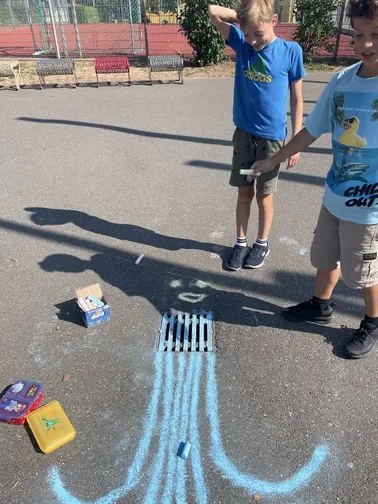 Kreidezeichnung nach David Zinn - 5B