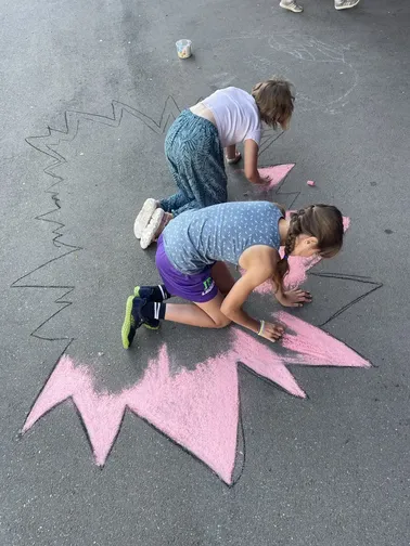 Kreidezeichnung nach David Zinn - 5B