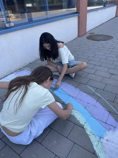 Kreidezeichnung nach David Zinn - 5B